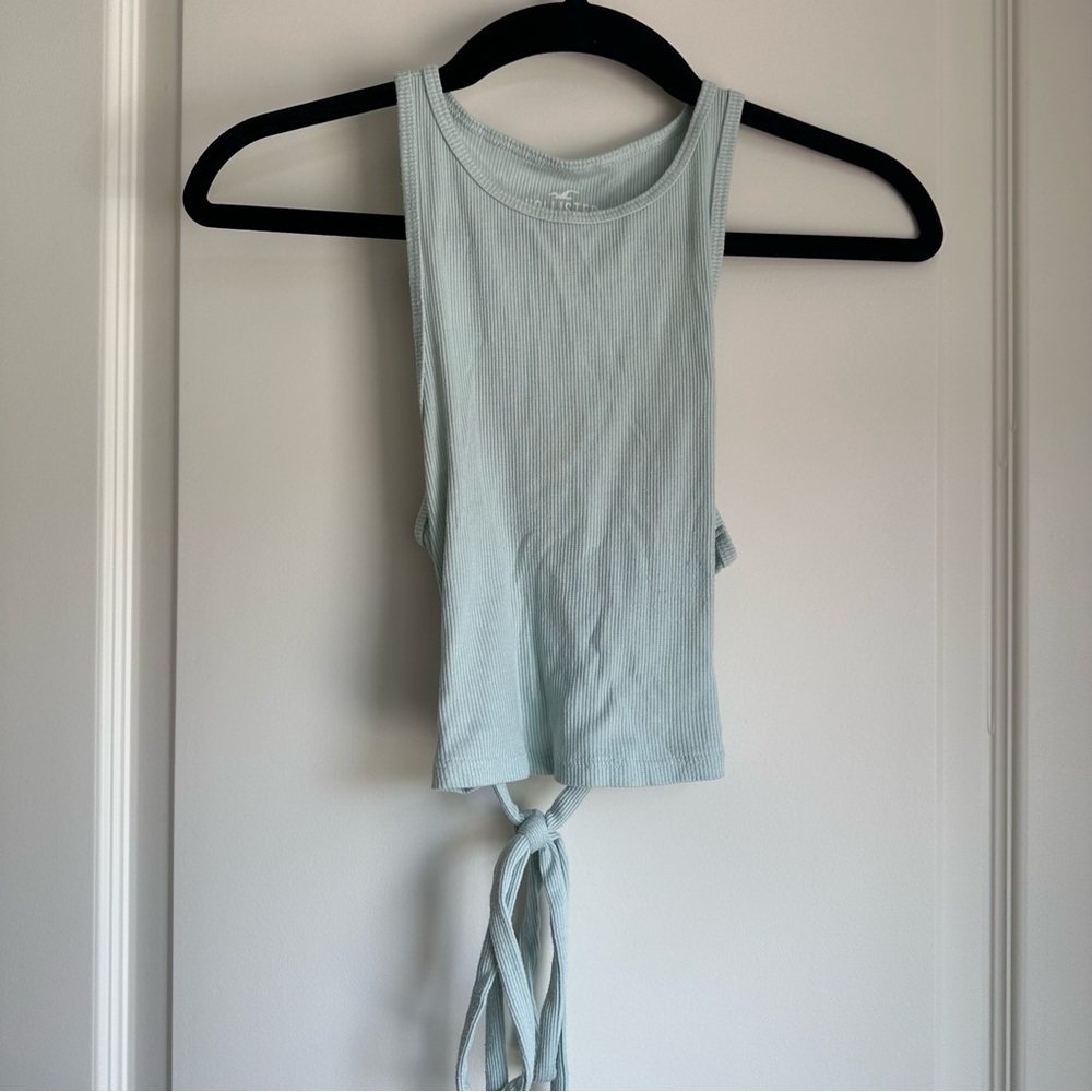 Hollister Sea foam Green Tank Top Crop Top